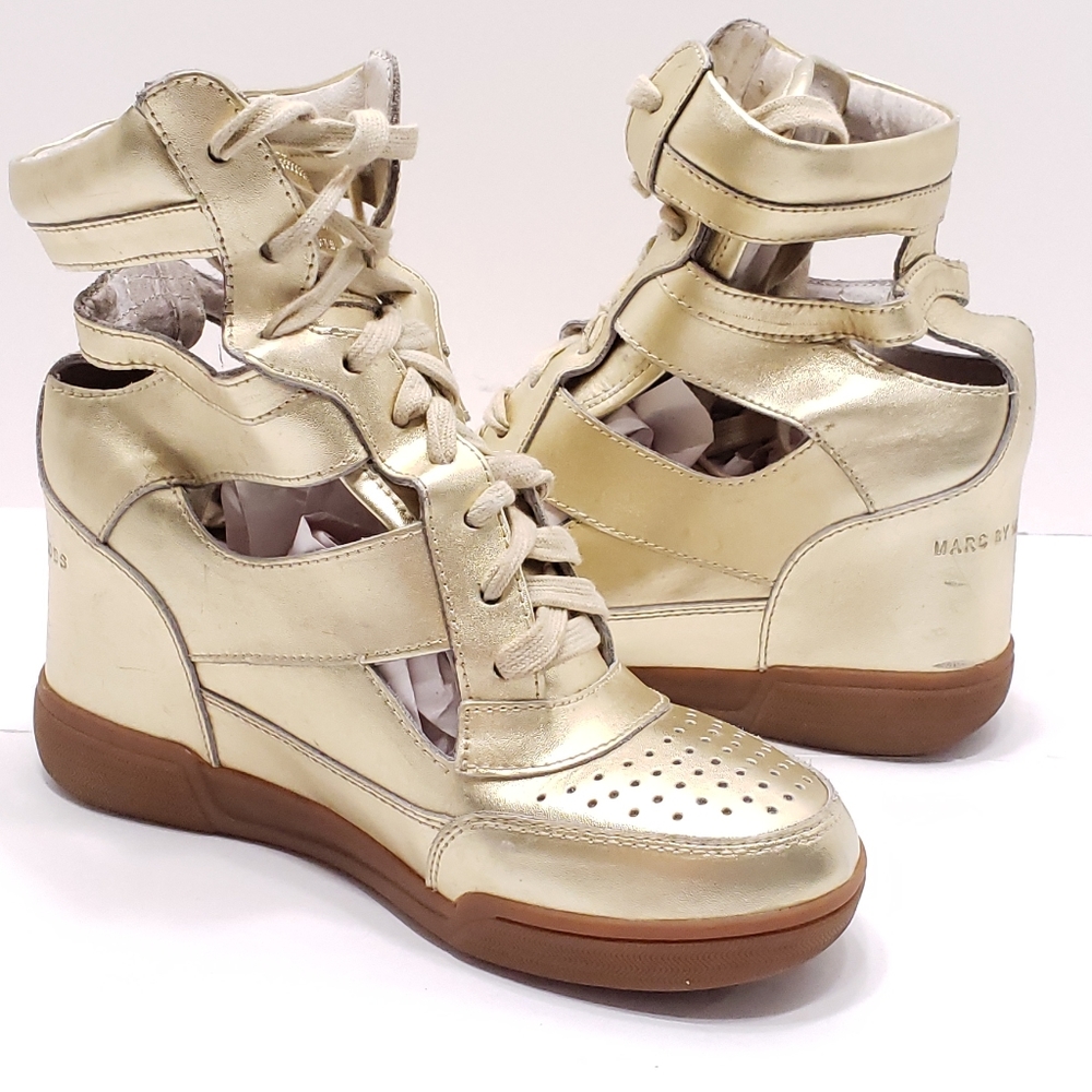 Marc by Marc Jacobs Cut-Out Wedge Sneaker Size 5
